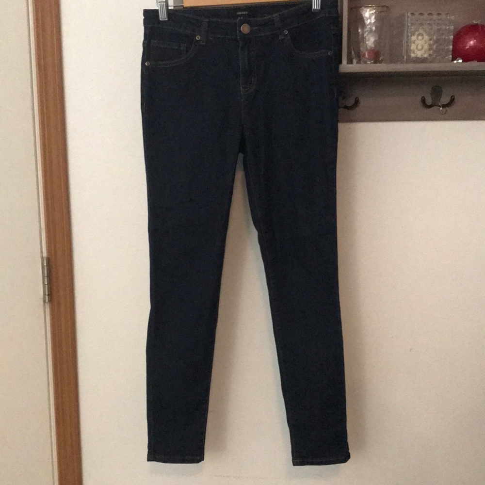 Forever 21 jeans, dark blue, high rise, size 28